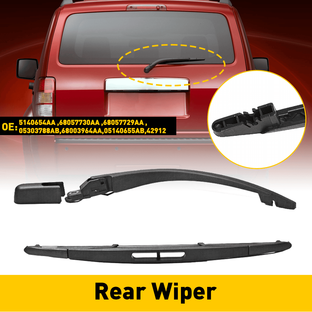 Rear Wiper Arm & Blade Kit For 2005-2009 Dodge Magnum Wagon – OXILAM 2-Piece Set