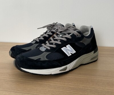New Balance 991 M991NV Navy Grey Sneakers Size 13
