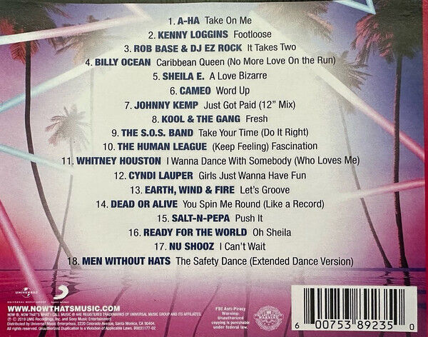 NOW 80's Hits & Remixes by Various (CD, 2019) for sale NOW 80's Hits & Remixes by Various (CD, 2019) for sale