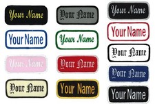 Name patch Uniform/Work shirt personalized tape Embroidered Identification tape 