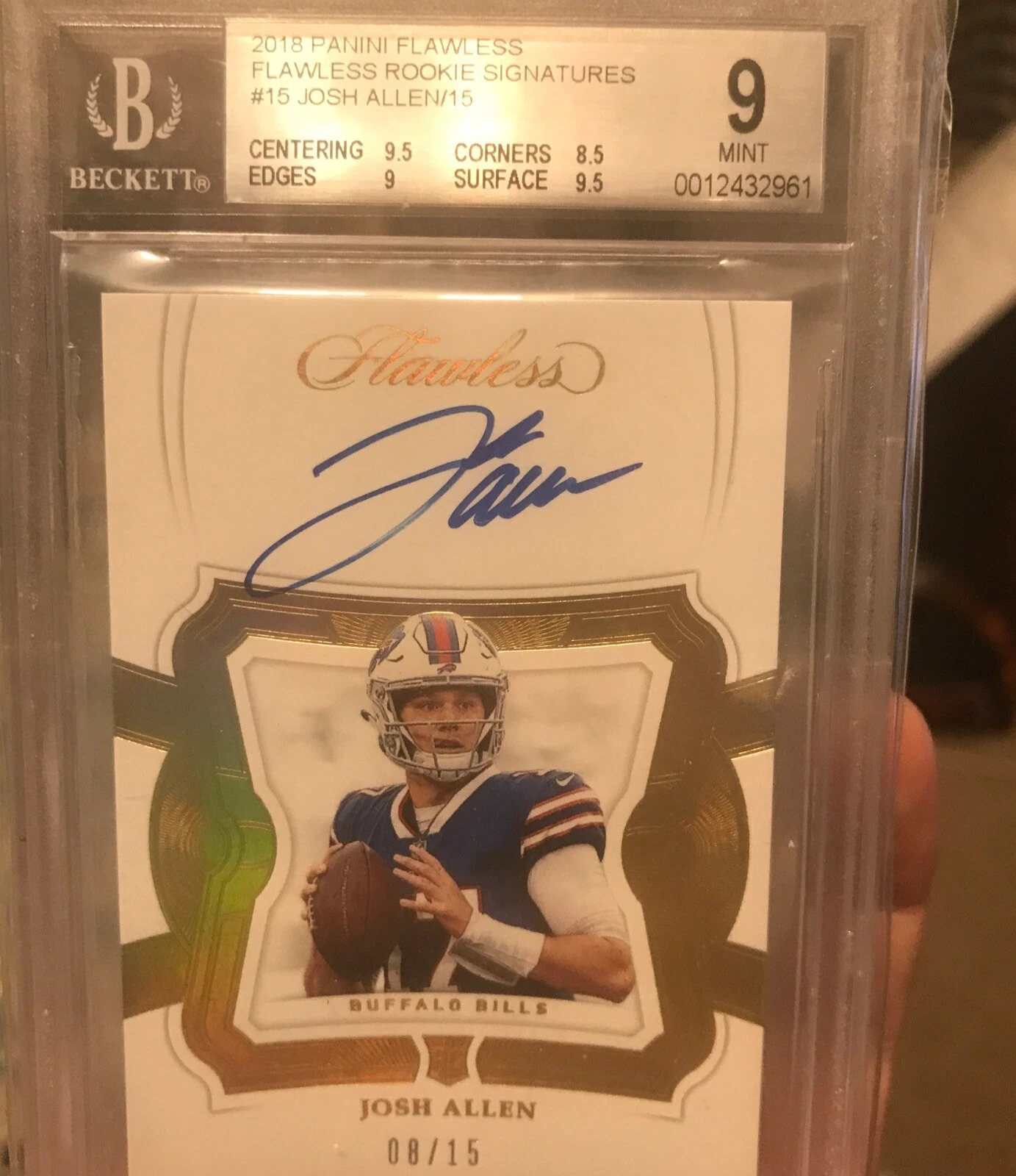 Josh Allen Panini Flawless Rookie Signatures #JA Base
