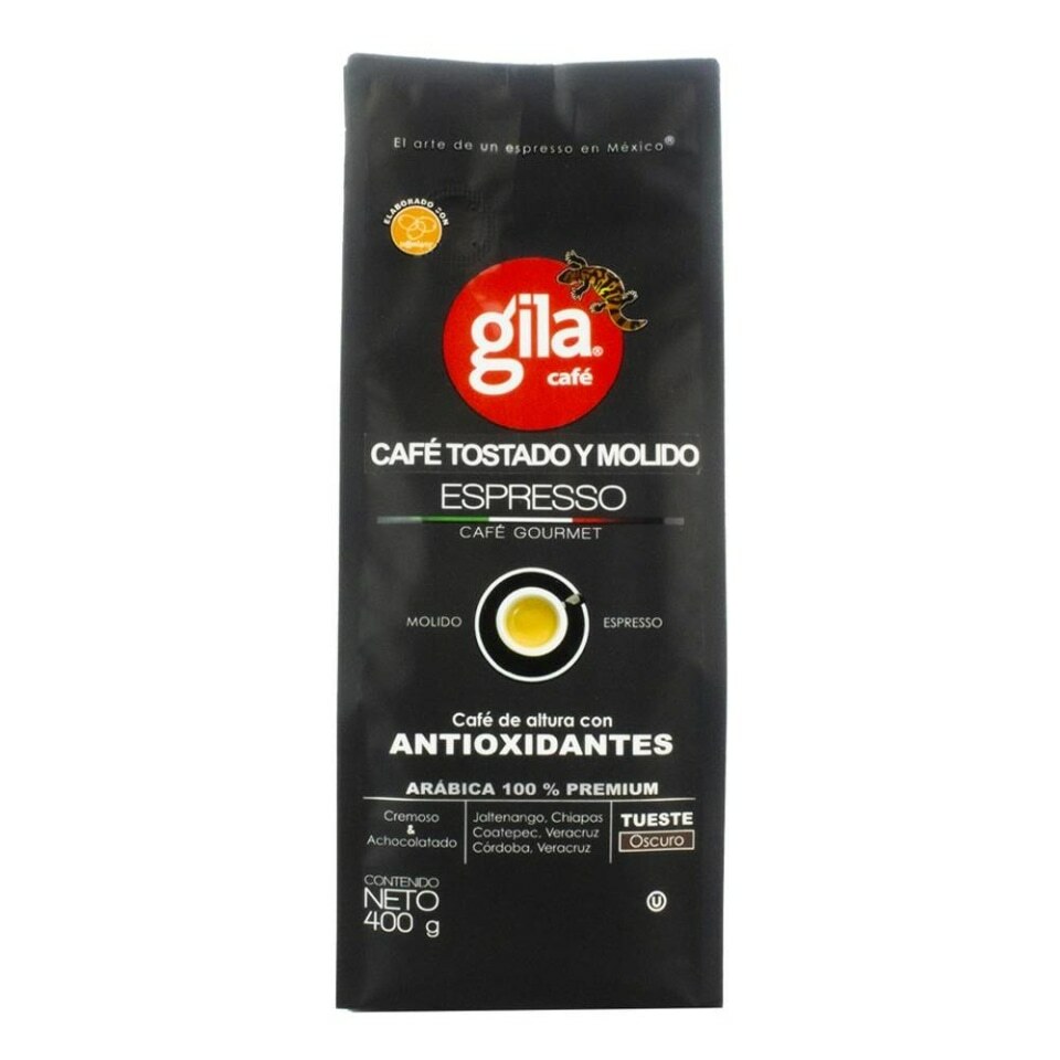 Café Gila Espresso Tostado yMolido 400 g/Coffee Gila Roasted and