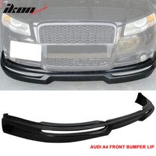 Fits 06-08 Audi A4 Euro A Style Front Bumper Lip Spoiler Splitter Unpainted Pu