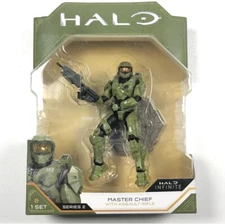 Halo Infinite Master Chief Figure 4.5” with Assault Rifle. Series 2 New Sealed