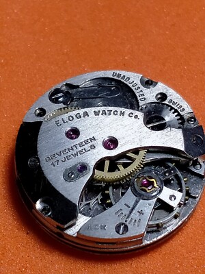 A.Schild AS 240 Uhrwerk. Schweiz. Luxus Eloga Watch Co. Zifferblatt.