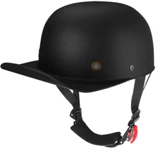 Vintage Retro Open Face Motorcycle Helmet Baseball Cap Half Helmets Men Women