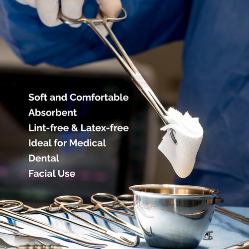 Almohadillas de gasa dental JMU 4"x4" 4 capas toallitas médicas no tejidas esponjas cuadradas - Imagen 7 de 20