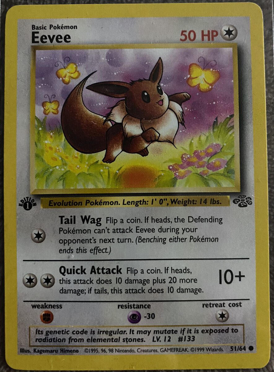 Eevee Pokemon Card First Edition | eBay Eevee Pokemon Card First Edition | eBay