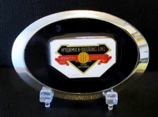 IH International Harvester McCormick Deering Line Farm Machines Logo Belt Buckle