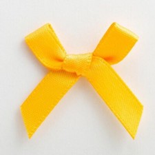 Mini Satin Ribbon Bows Small 3cm Wide Pre-Tied Crafts Wedding Cards Sewing Baby