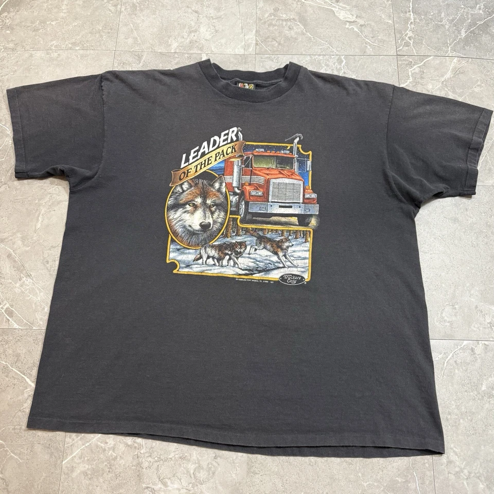Camiseta De Colección Rara 3D Emblema Camioneros Único Líder Del Paquete Hecha en EE. UU. XXL Foto 2 de 4