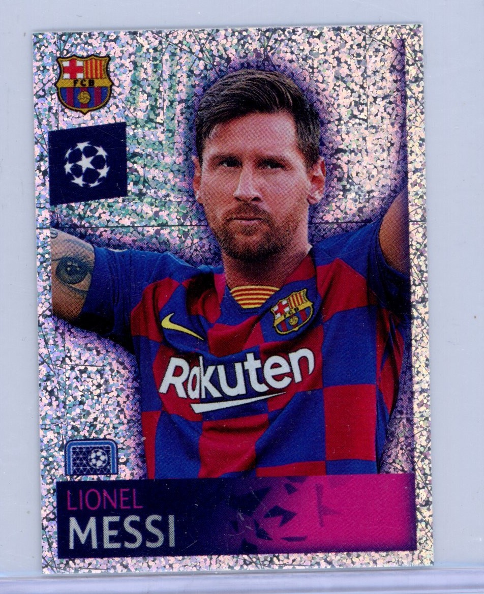 2019-20 Topps UEFA LIONEL MESSI Mini Foil Sticker #44 BARCELONA W252
