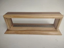 Model Train Display Case HO Scale. Two Tone Red Wood.