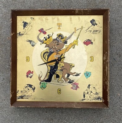 University of Texas Longhorns Wall Clock 1970 Football Champs 70s, Display Only