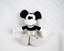 DISNEY PARKS Mickey Mouse Classic Black/Gray Collector Plush 7  
