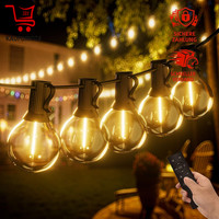 Lichterkette AußEn Dimmbar 30M 100FT Mit Fernbedienung 50+2 G40 LED Wasserdicht