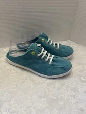 Vionic Beach Breeze Size 12 Aqua Blue Terry Cloth Comfort Sneaker Shoe