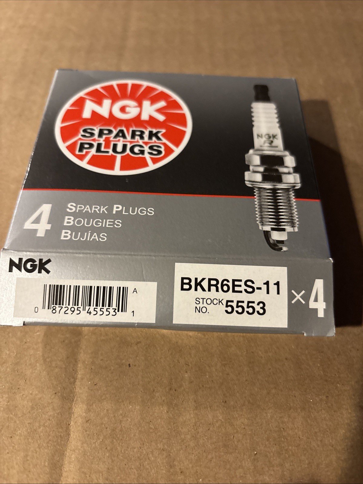2003 Toyota Camery Spark Plugs NGK Box of 4 Spark Plugs