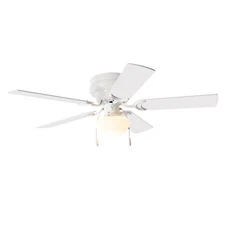 Indoor Ceiling Fan W/ Light Kit 52 Inch 5 Blades Reversible Motor Low Profile US
