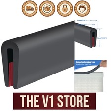 Flexible EPDM Rubber Edge Trim 10FT - Self-Adhesive for Precise Edge Protection