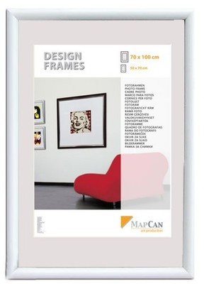 Kunststoff Bilderrahmen Design Frames weiß, 21 x 29,7 cm  Bilderrahmen