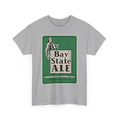Bay State Ale Commonwealth Brewing Corp. Springfield MA 1930s Retro Beer T-Shirt