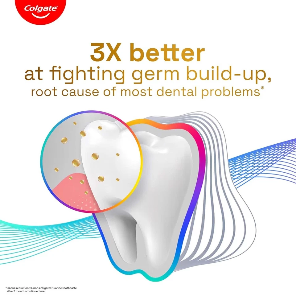 Colgate Total Toothpaste 80g 12-Hour Germ Protection Whole Mouth Health 80gm - Image 4 of 4