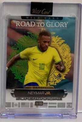 Neymar Jr. 2026 Wild Card Superchrome Futbol Road to Glory 9/10 Brazil Soccer
