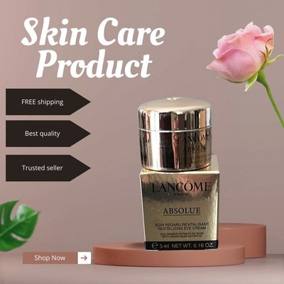 New! Lancome Absolue Revitalizingg Eye Cream with Rose Extracts 0.16oz / 5ml
