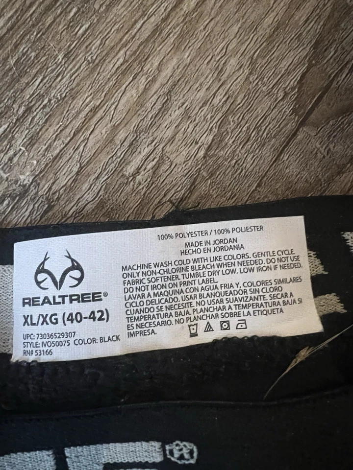 Realtree Black Thermal Base Layer ( XL) - Image 3 of 3