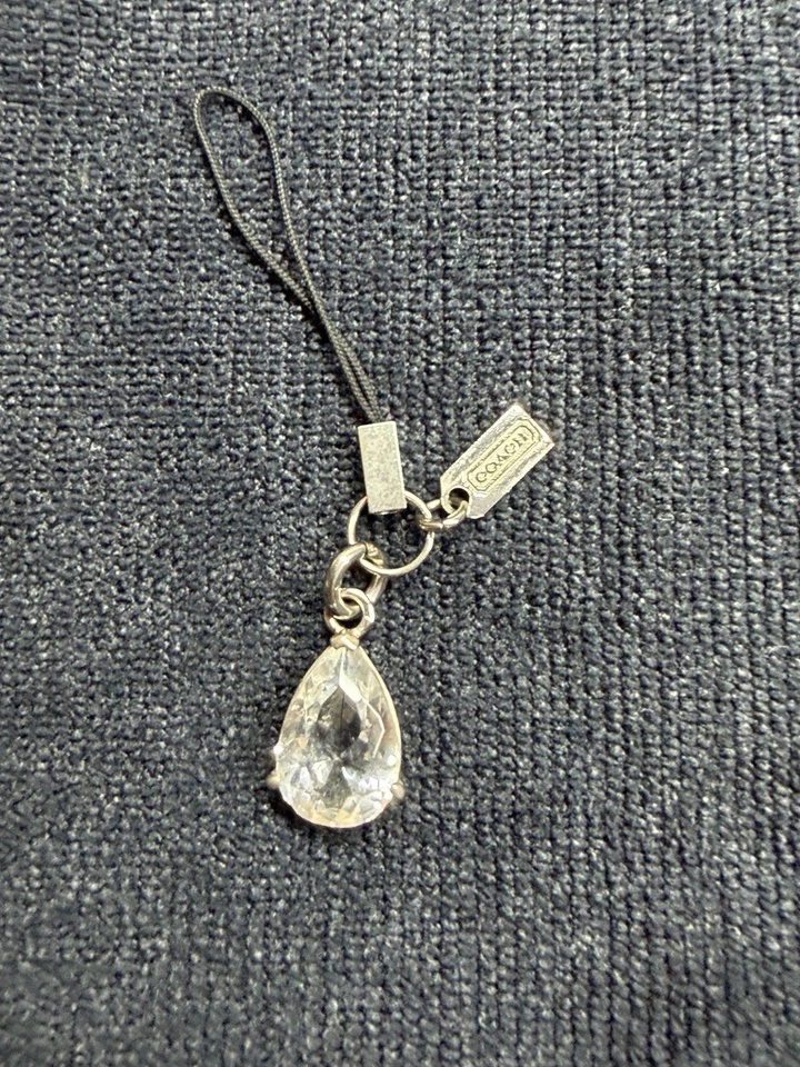 Bolso Coach en forma de lágrima de cristal encanto (tiene desgaste) Foto 3 de 4