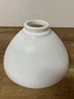 ANTIQUE  White Milk Glass Torchiere Floor Lamp Shade Diffuser  10" inch diameter