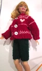 Vintage Barbie: Custom Made 1960s Short Set - Knit Winter Ensemble