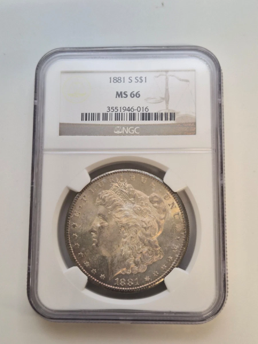 1881-S モルガンダラー銀貨 NGC MS66 サンフランシスコ造幣局 1881-S モルガンダラー銀貨 NGC MS66 サンフランシスコ造幣局 - メルカリ