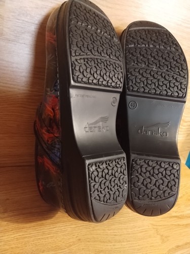 Women's DANSKO Multi Professional Clogs With Painted Design Size EU 40 US 9.5 - Picture 10 of 11