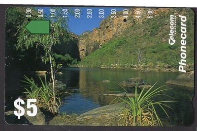 AUSTRALIA 1993 $5 Kakadu Landscape Telecom Phonecard in good condition