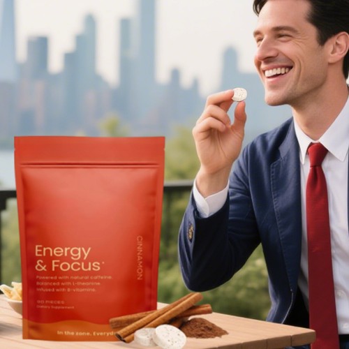 Mints Boost Energy & Focus Chewable Energy Tablet Supplements For Fatigue - Foto 8 di 10