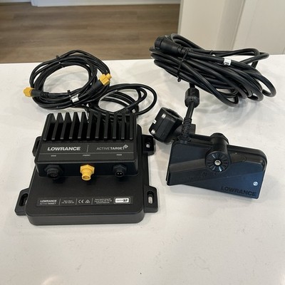 Lowrance Active Target 1 Sonar System Black Box And Transducer