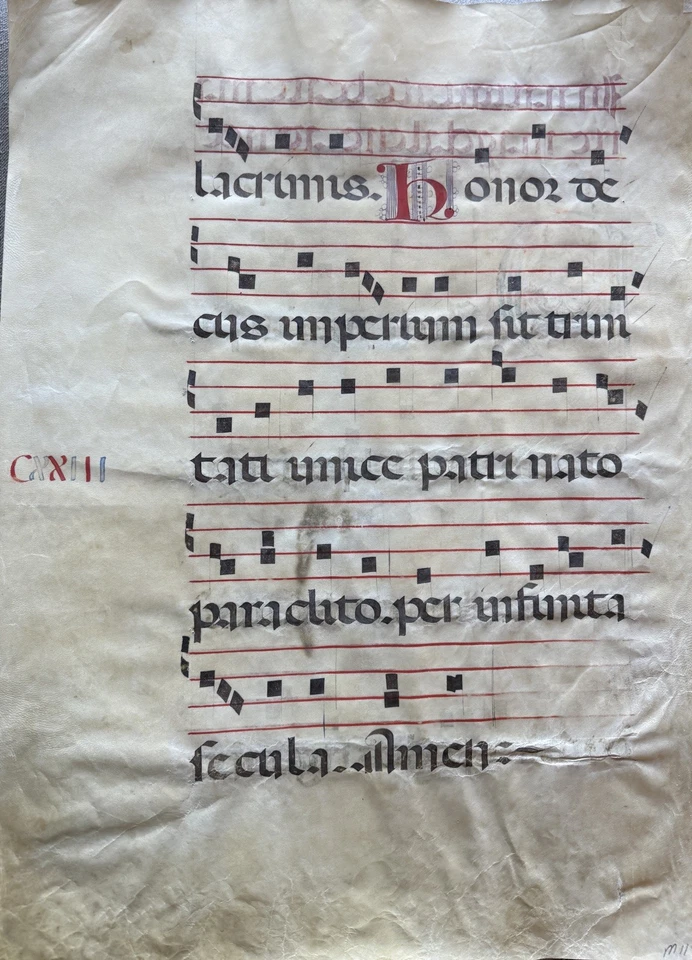 Vast Illuminated Leaf From A Choir Book, Italy, C. 1425 - Image 3 of 4