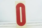 Vintage Metal Number 0 Sign Gas Station Signs 23.5"L x 9"W