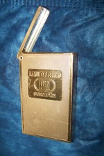 Landfried Heidelberg II wojna światowa niemiecka blaszana papierośnica PIL STUMPEN lata 1940. antyczna stara