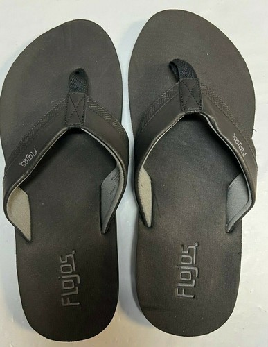 Flojos MENS Flip Flops Sandals BLACK SIZE 11 | eBay
