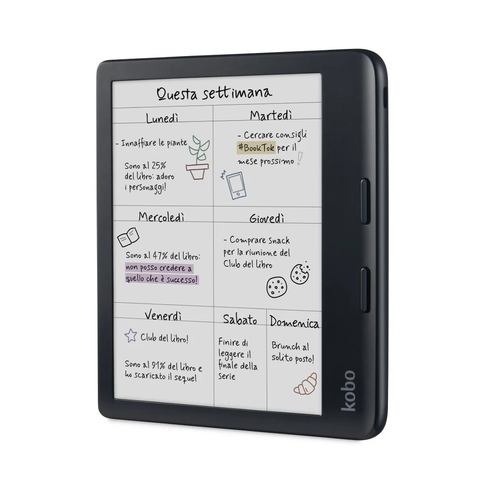 681495009473 Rakuten Kobo Libra Colour e-book reader Touchscreen 32 GB Wi-Fi Bla - Image 2 of 4