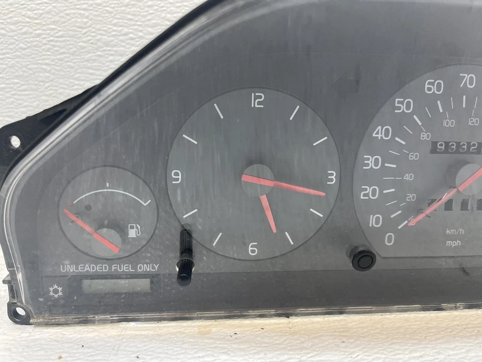 Volvo 960 1995-1997 velocímetro panel medidor tacómetro 193.328 millas fabricante de equipos originales Foto 2 de 4
