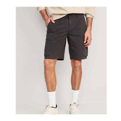 OLD NAVY Lived-In Straight Cargo Shorts Size 46 Charcoal Grey
