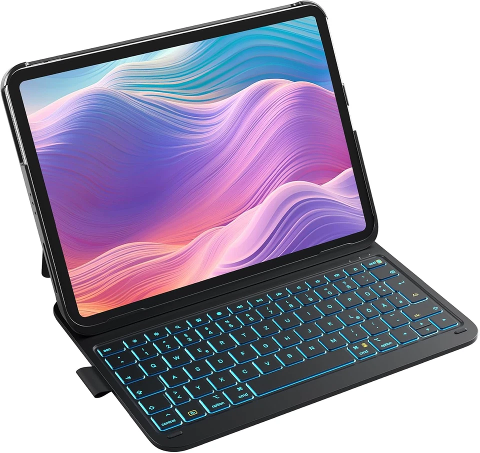 Inateck Ultraleichte Hülle Mit Tastatur Für Ipad 10 Gen,11 Gen. A16 2025 11 Zoll