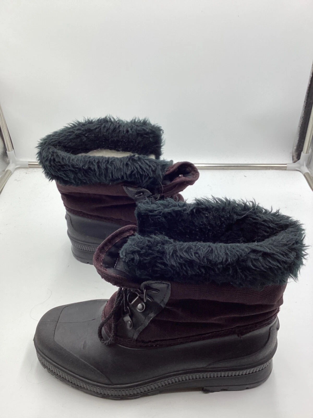 sorel kaufman felt insulated lace up ankle snow boots