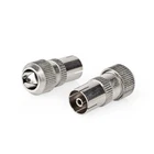 TV Aerial IEC Coaxial Socket Connector Nickel Plated Straight Female