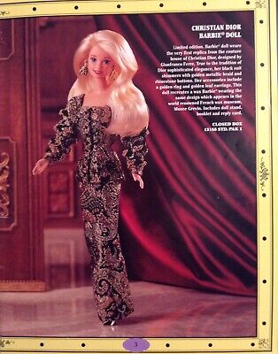 NIB 1995 Christian Dior Limited Edition Barbie Doll Vintage NIB 1995 Christian Dior Limited Edition Barbie Doll Vintage