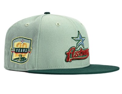 Houston Astros Olive 🫒 Green HatClub Stadium Patch New Era 59Fifty 1/4 